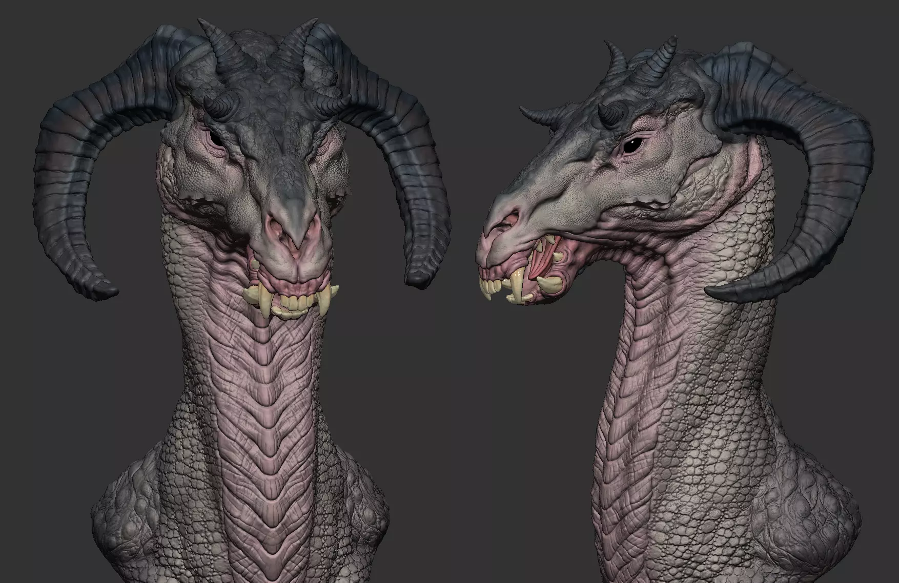 HORSE HEAD DRAGON 3D print model_0