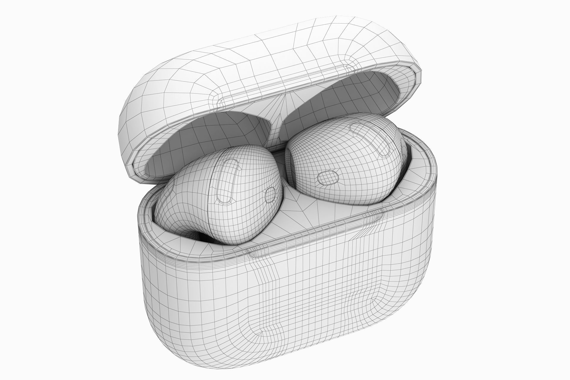 Apple AirPods 4 3D model animated | CGTrader