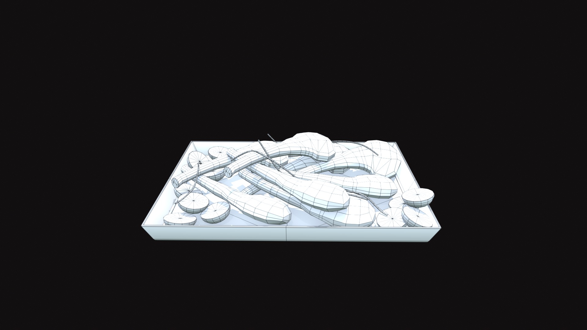 Medieval Lamb Chop Low-poly 3D model_10