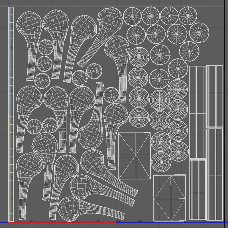 Medieval Lamb Chop Low-poly 3D model_11