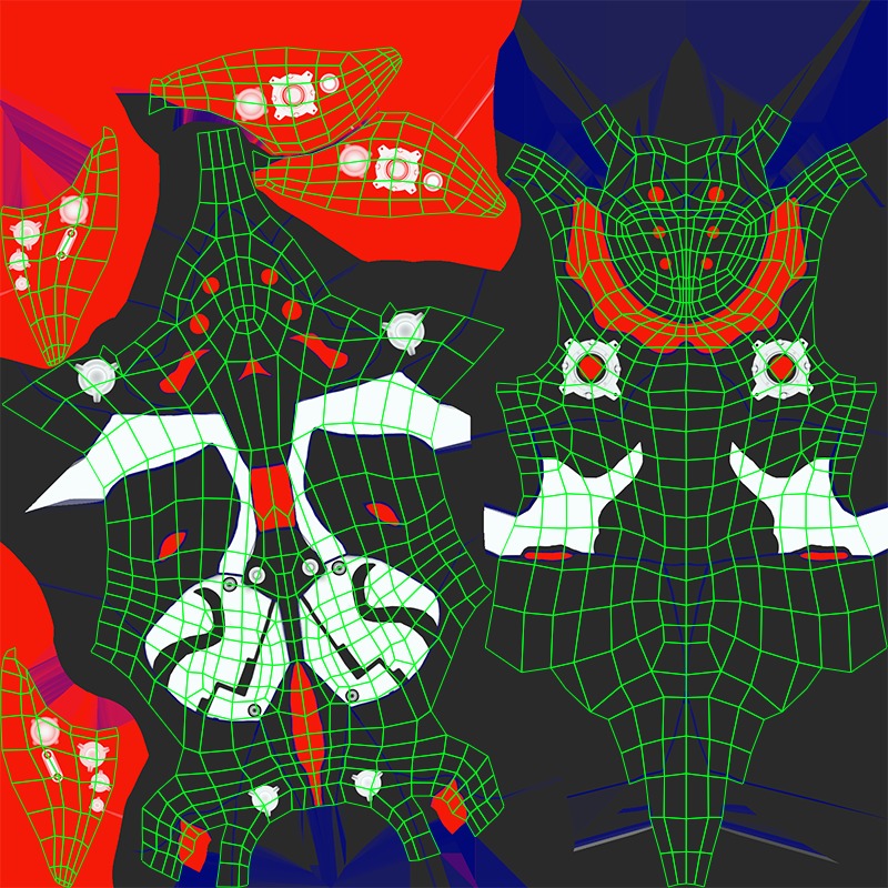 Low Poly Cyborg - Luminexa Low-poly 3D model_21