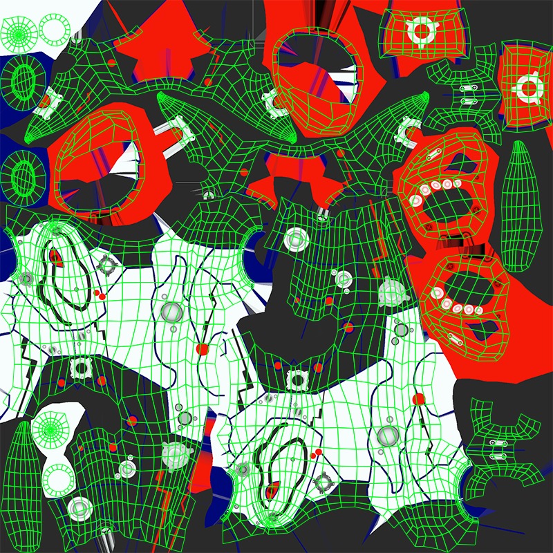 Low Poly Cyborg - Luminexa Low-poly 3D model_22