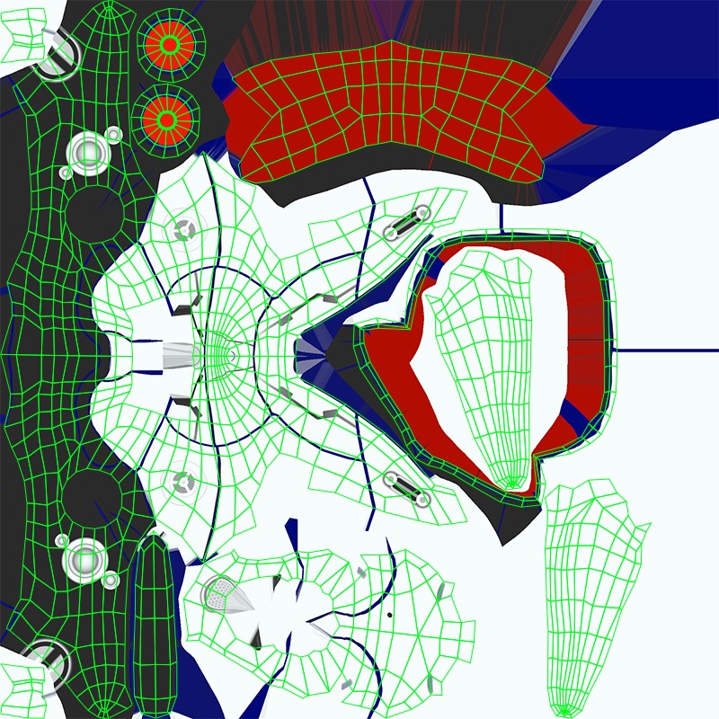 Low Poly Cyborg - Luminexa Low-poly 3D model_19