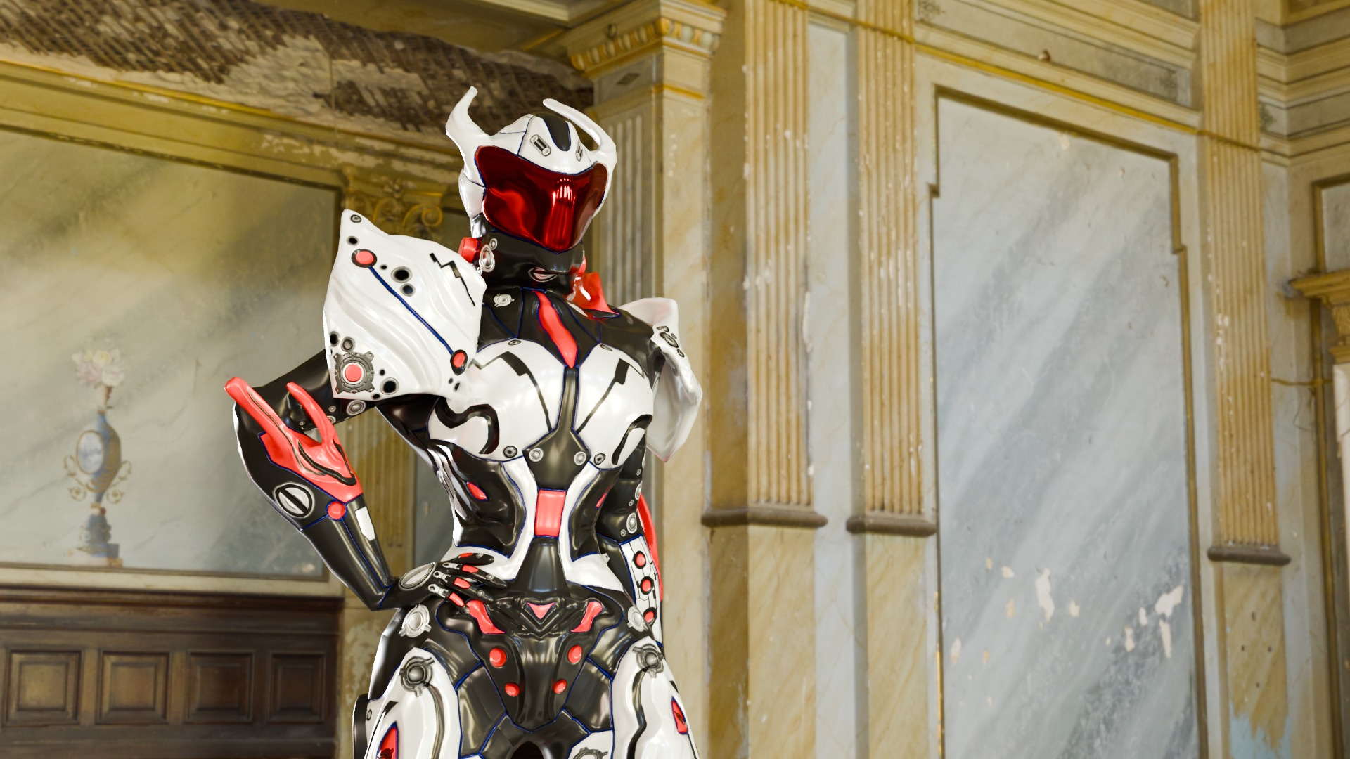 Low Poly Cyborg - Luminexa Low-poly 3D model_13