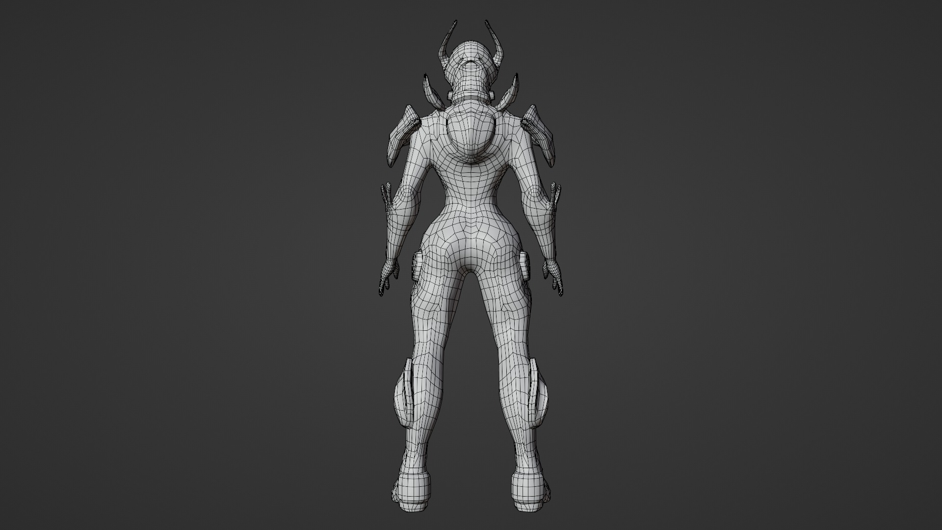 Low Poly Cyborg - Luminexa Low-poly 3D model_18