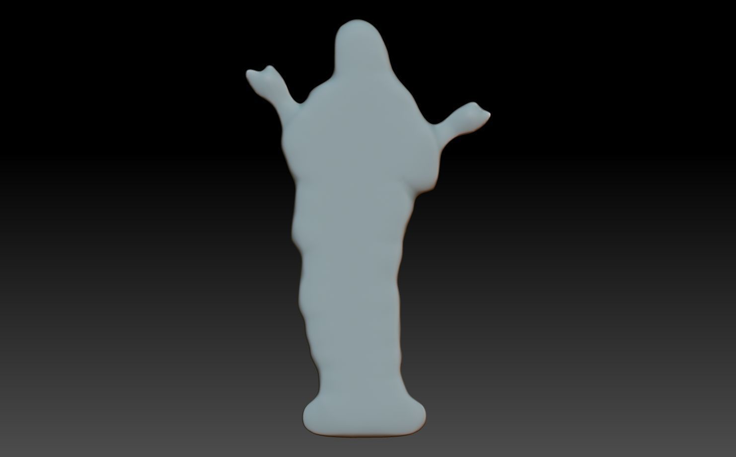 Jesus Blessing basrelief 03 241211 3D print model_5