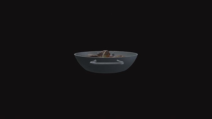 Medieval Mussel Soup Low-poly 3D model 5