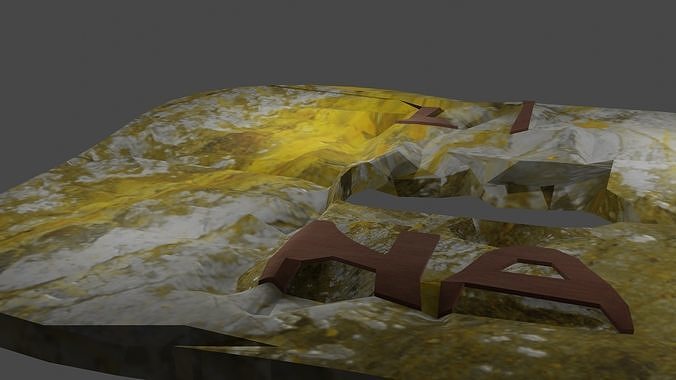 Water falls animation with white mist  Free low-poly 3D model