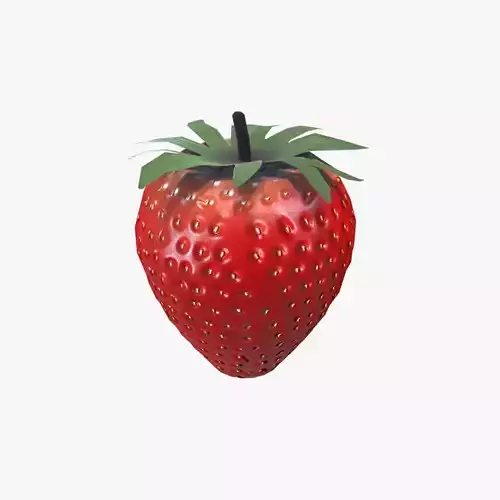 Medieval Strawberry Low-poly 3D model