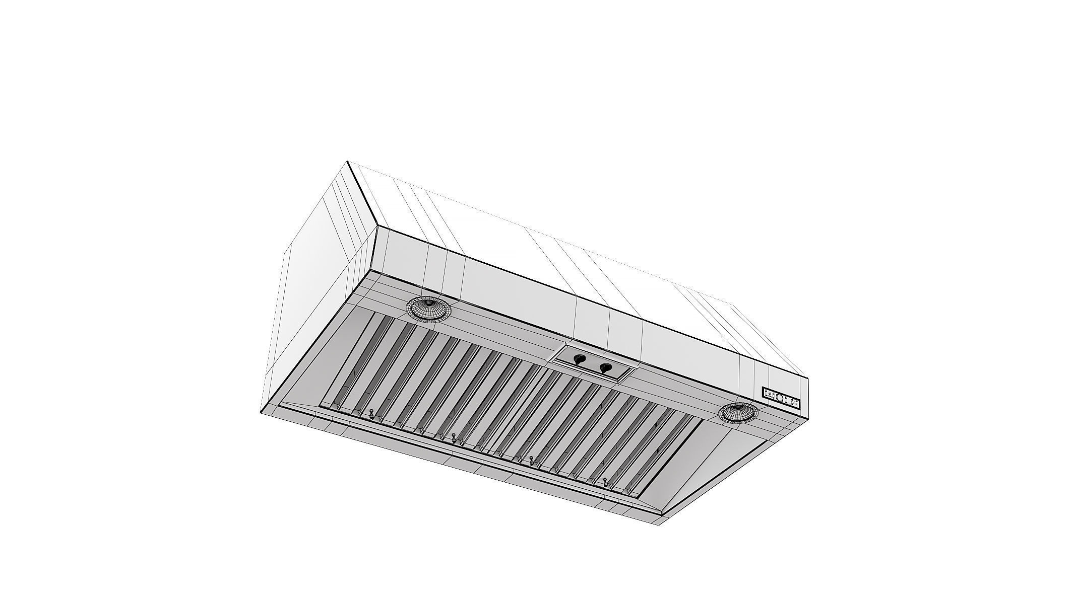 Wolf Wall Mount Canopy Range Hood PW422418 3D model_3