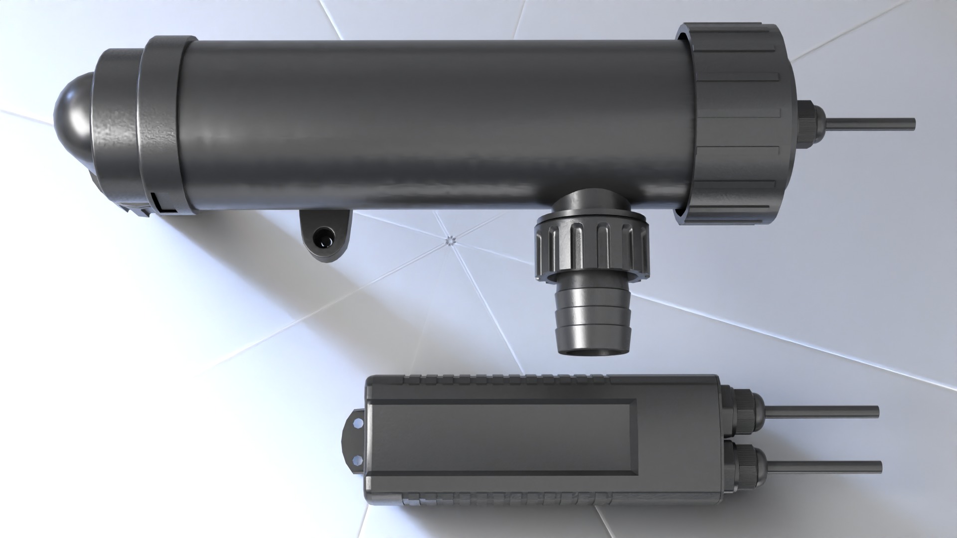 Fish Tank Lamp Filter showcase High detailed 3d model Low-poly 3D model_3