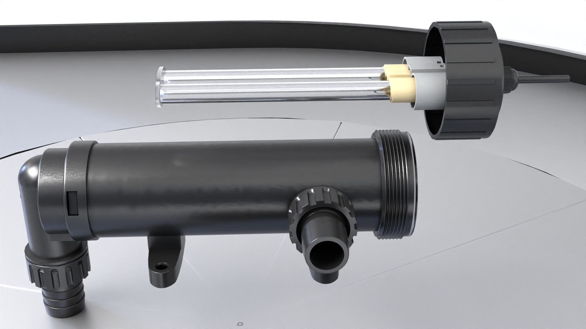 Fish Tank Lamp Filter showcase High detailed 3d model Low-poly 3D model_4