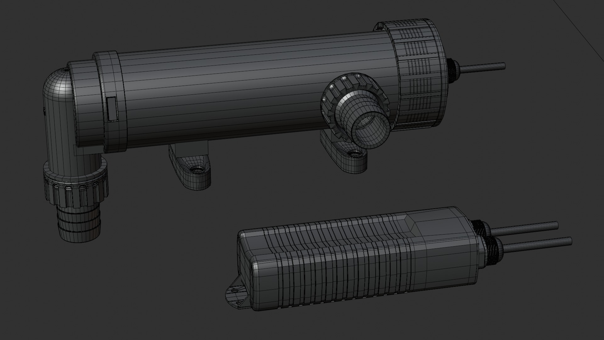 Fish Tank Lamp Filter showcase High detailed 3d model Low-poly 3D model_8