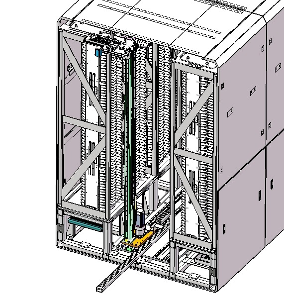 SMT Intelligent storage SMT intelligent electronic material rack 3D model_2