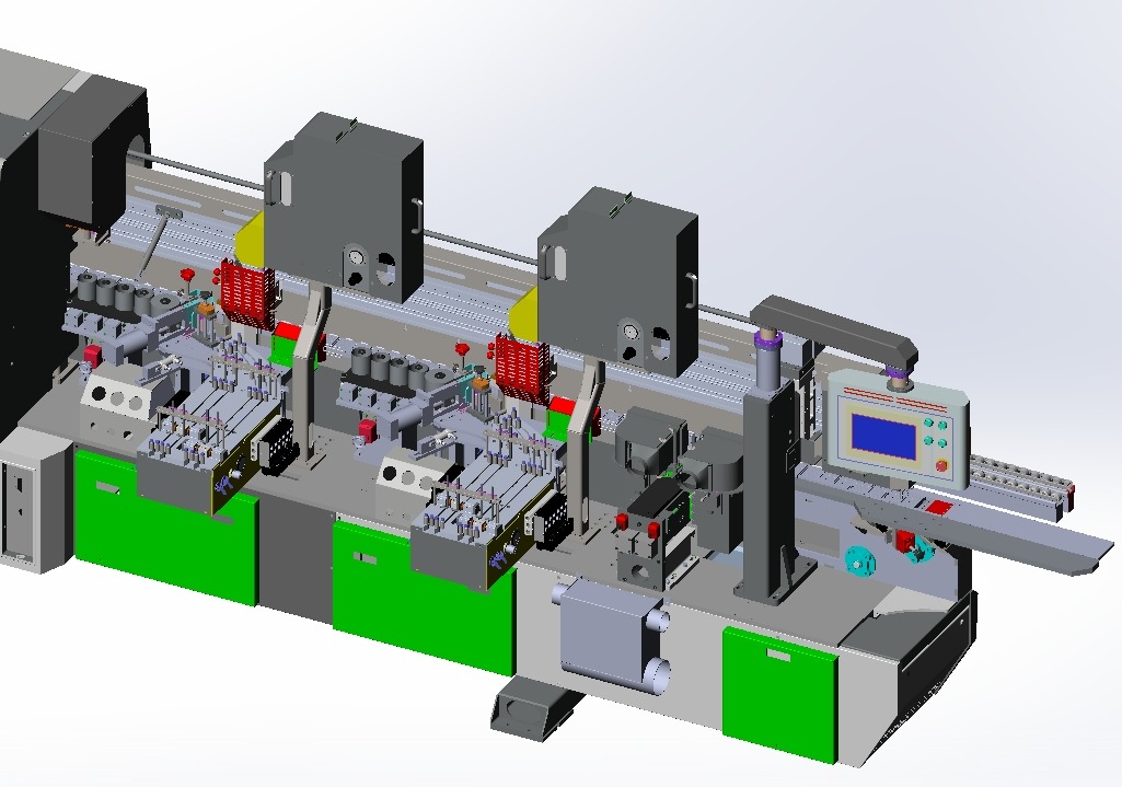 Intelligent panel furniture edge sealing machine 3D model_1