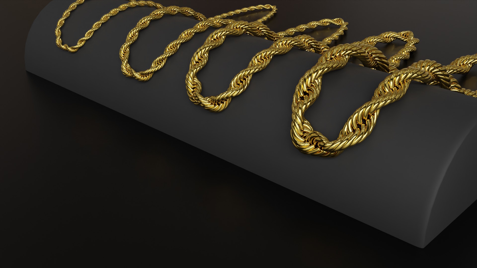 Photorealistic Endless Rope Style Bracelet 3D model_10