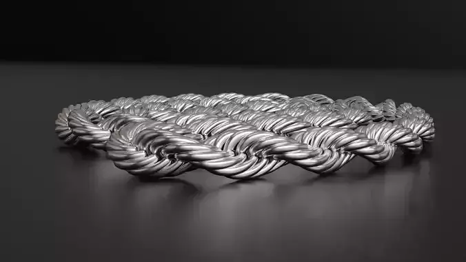 Photorealistic Endless Rope Style Bracelet