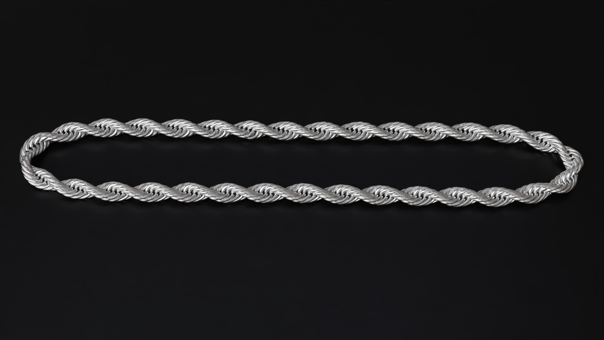 Photorealistic Endless Rope Style Bracelet 3D model_4