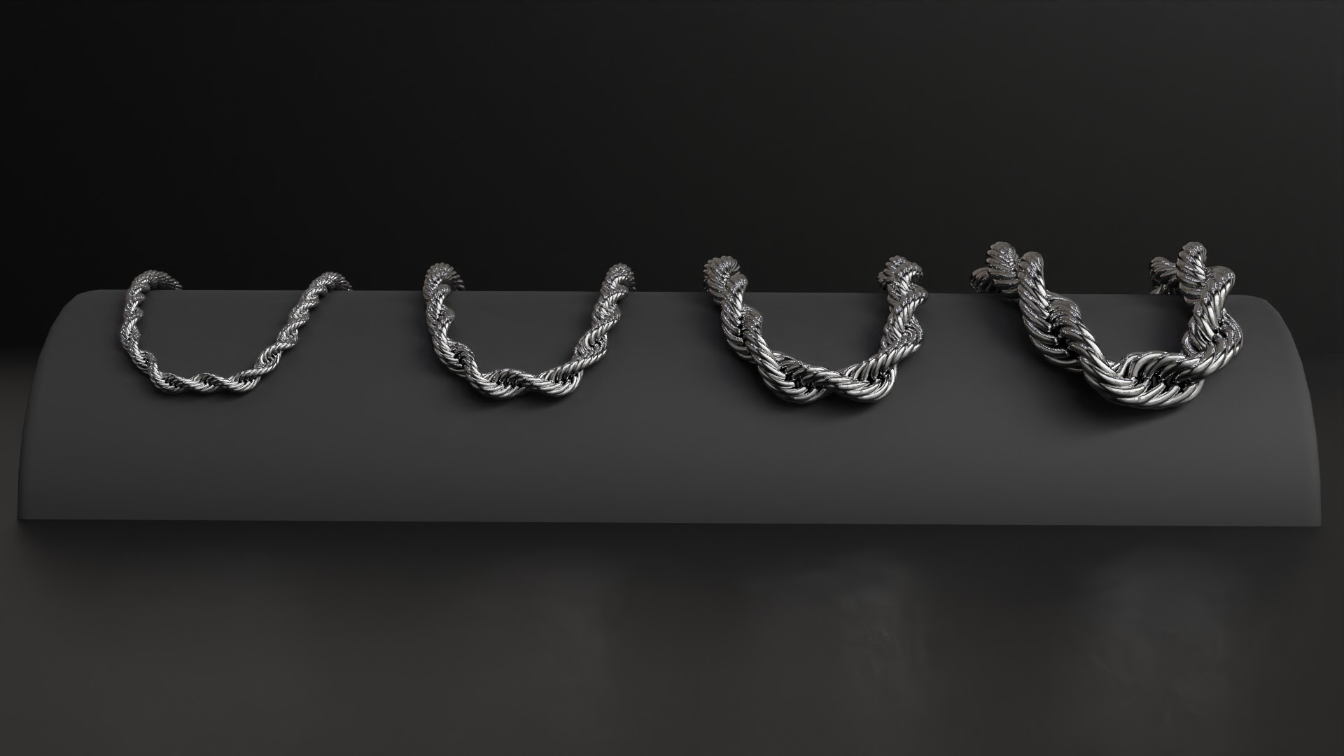 Photorealistic Endless Rope Style Bracelet 3D model_9