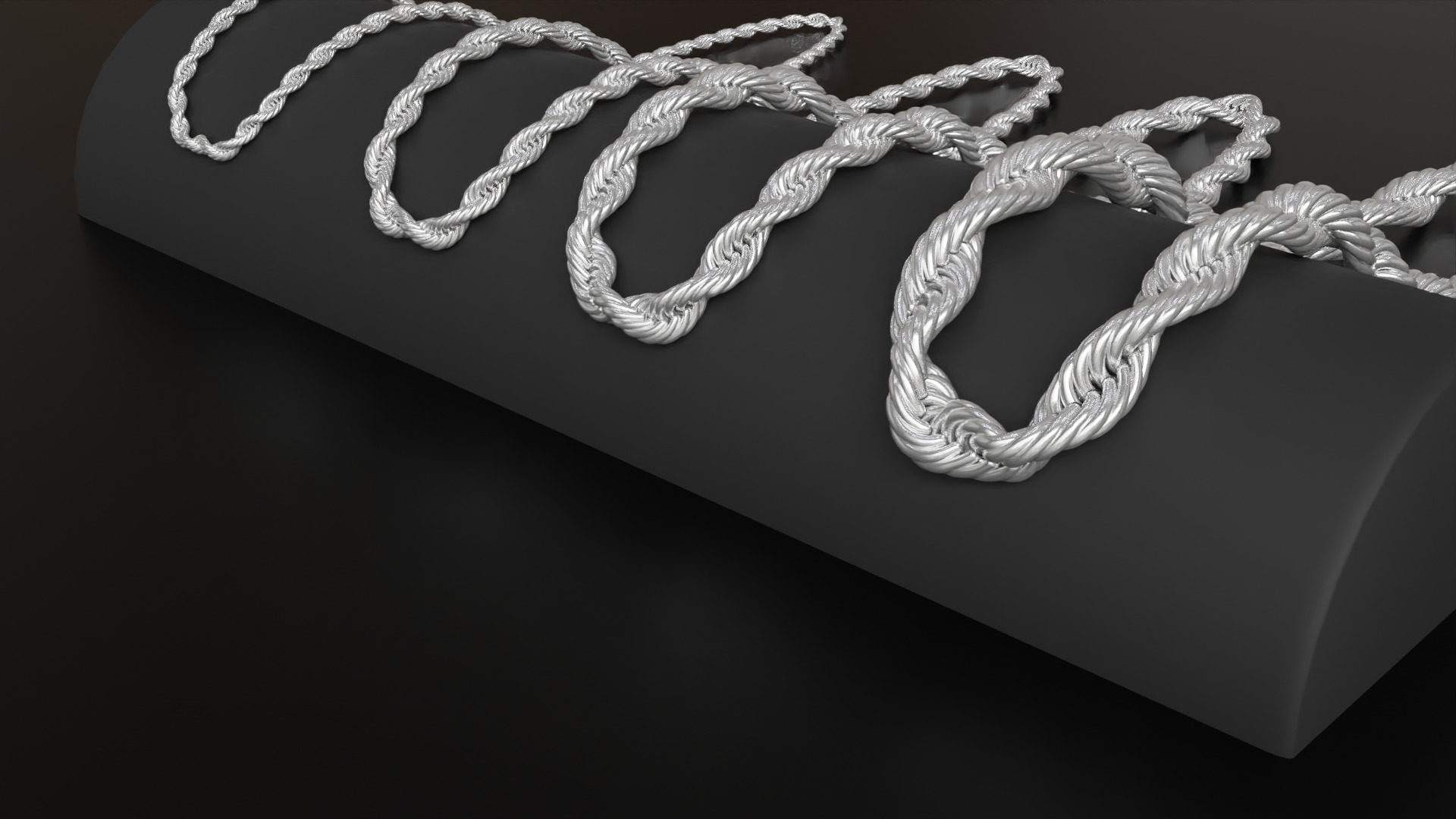 Photorealistic Endless Rope Style Bracelet 3D model_14