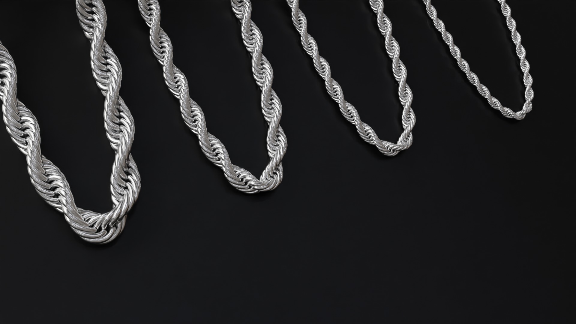 Photorealistic Endless Rope Style Bracelet 3D model_7