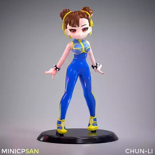 Mini Chun Li Alpha Outfit 01 - Street Fighter Game Figure