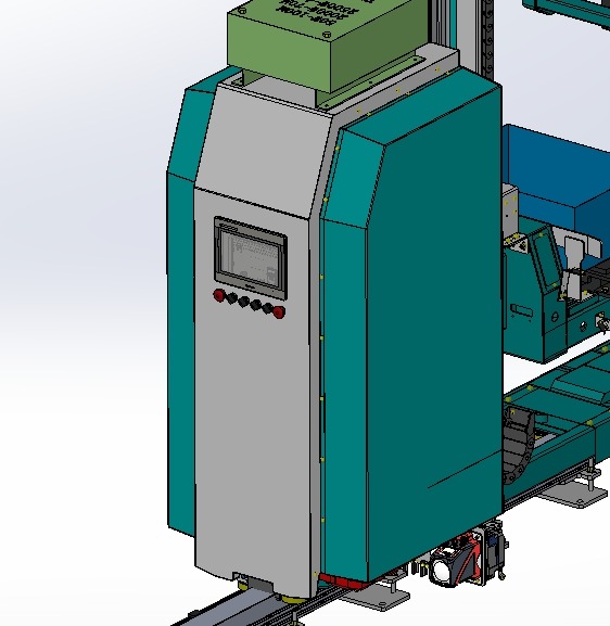 Elevating stacker 3D model_2