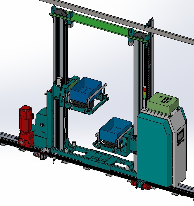 Elevating stacker 3D model_1