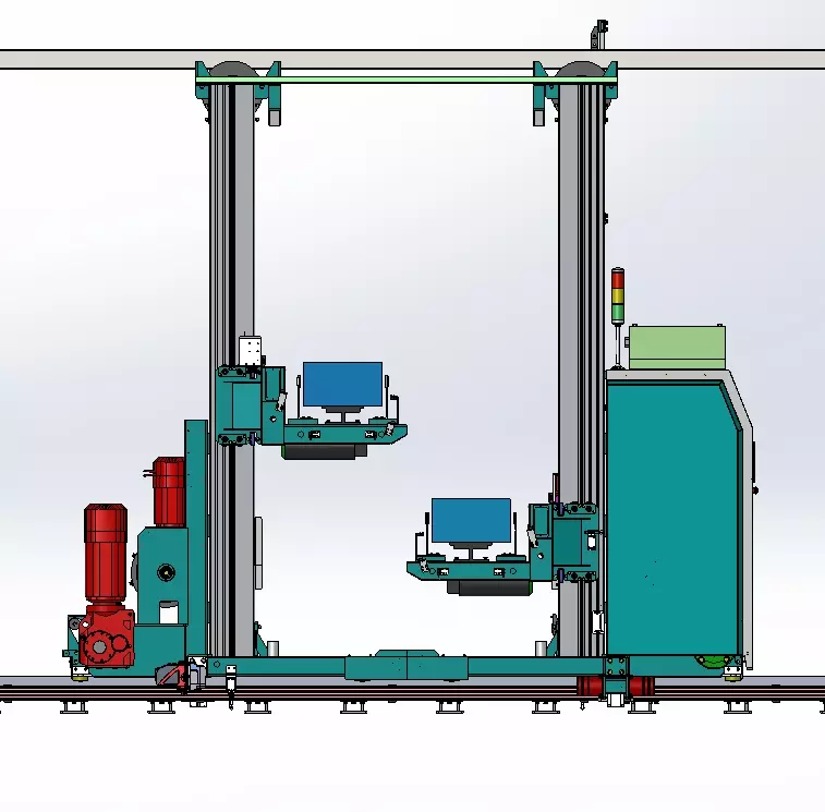 Elevating stacker 3D model_0