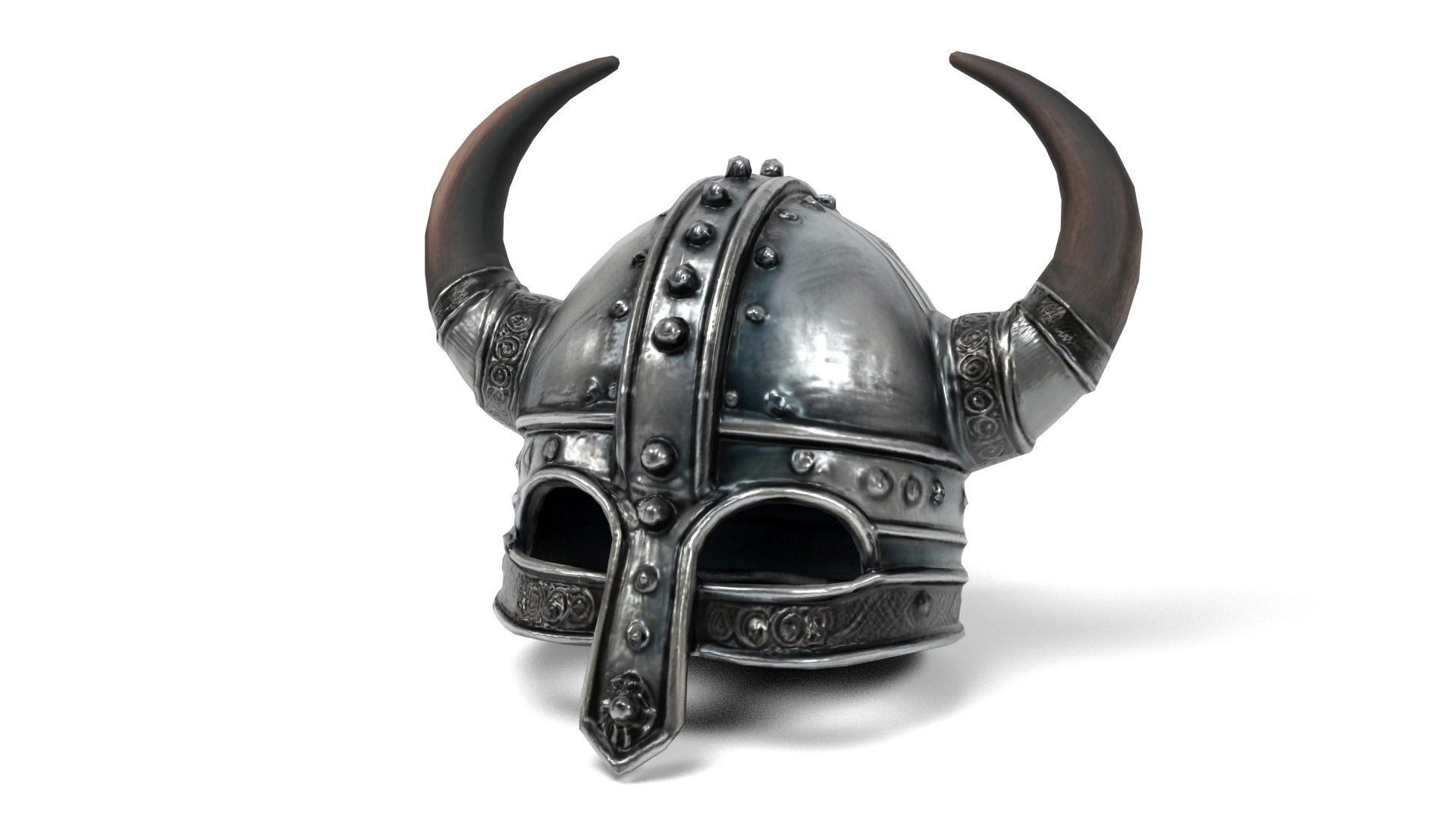Viking helmets 2 Low-poly 3D model_8