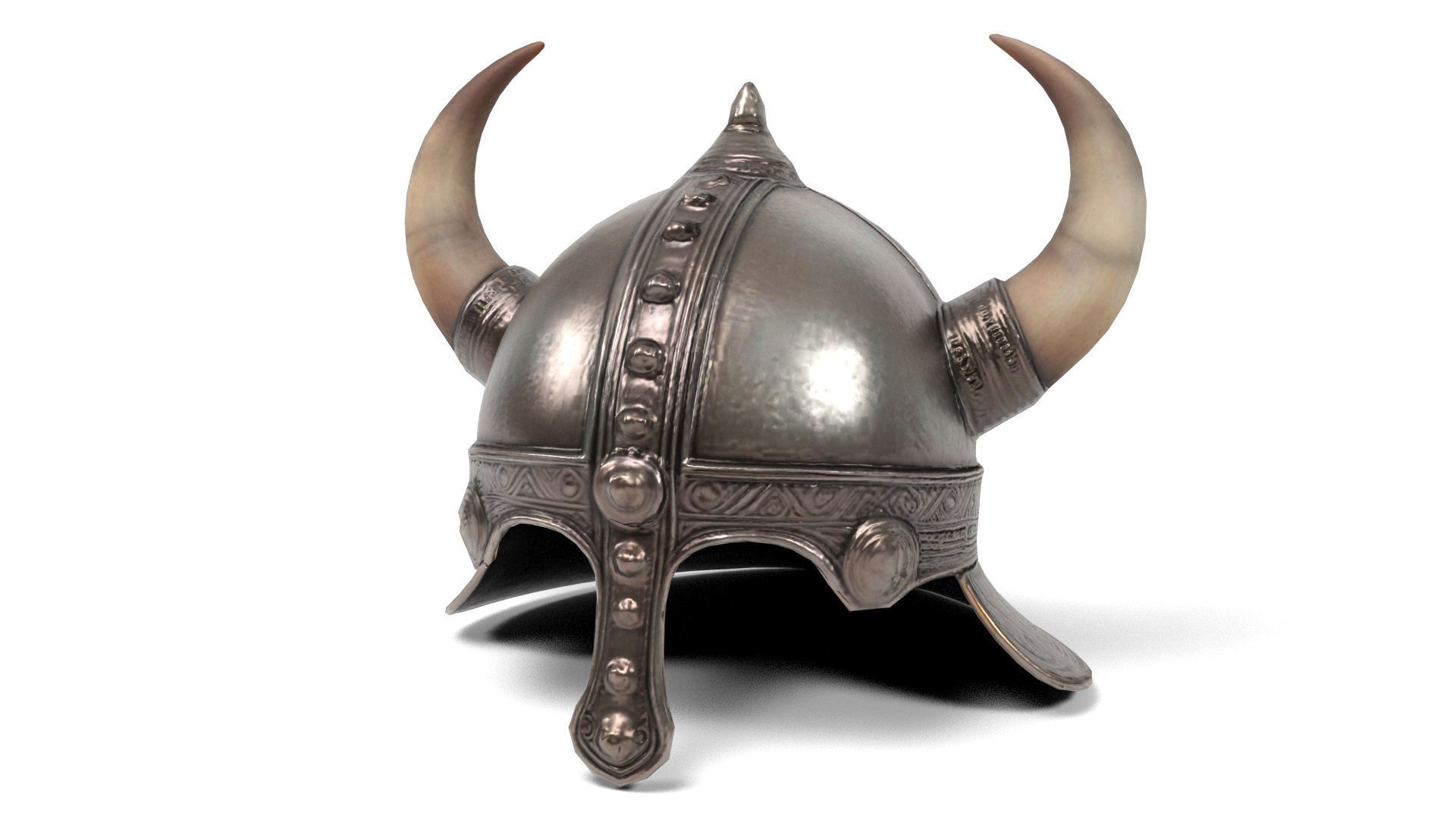 Viking helmets 2 Low-poly 3D model_7