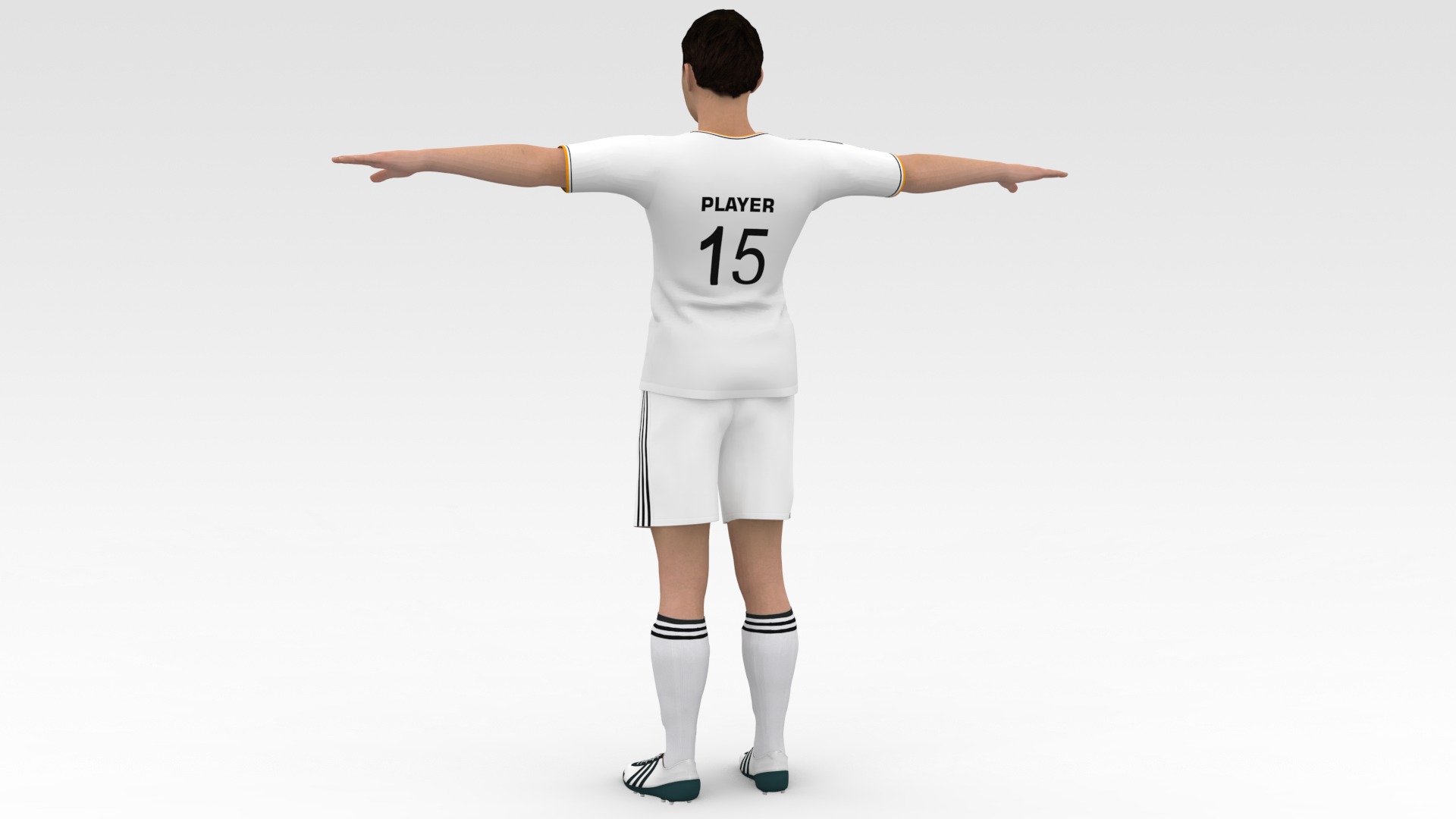 Soccer Player Real Madrid 3D model_3