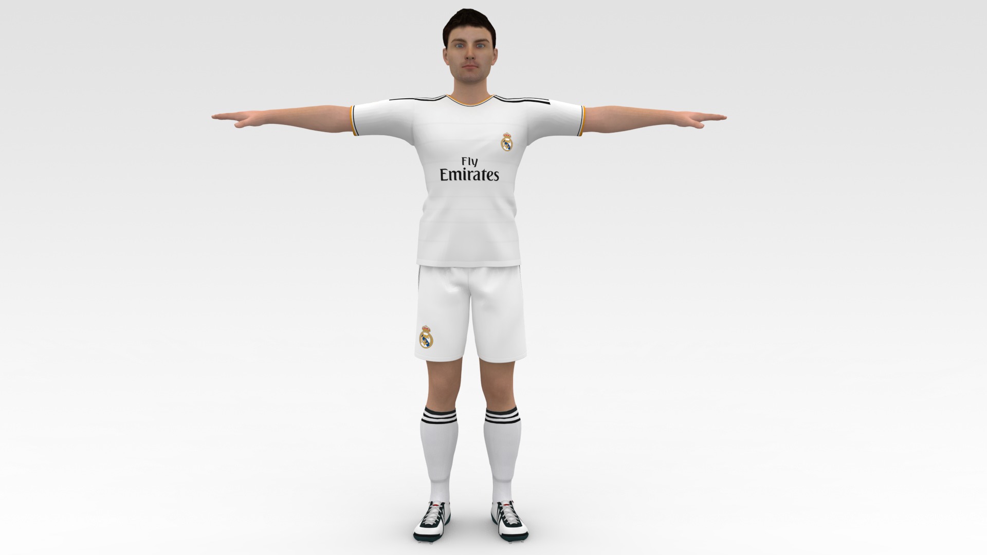 Soccer Player Real Madrid 3D model_6