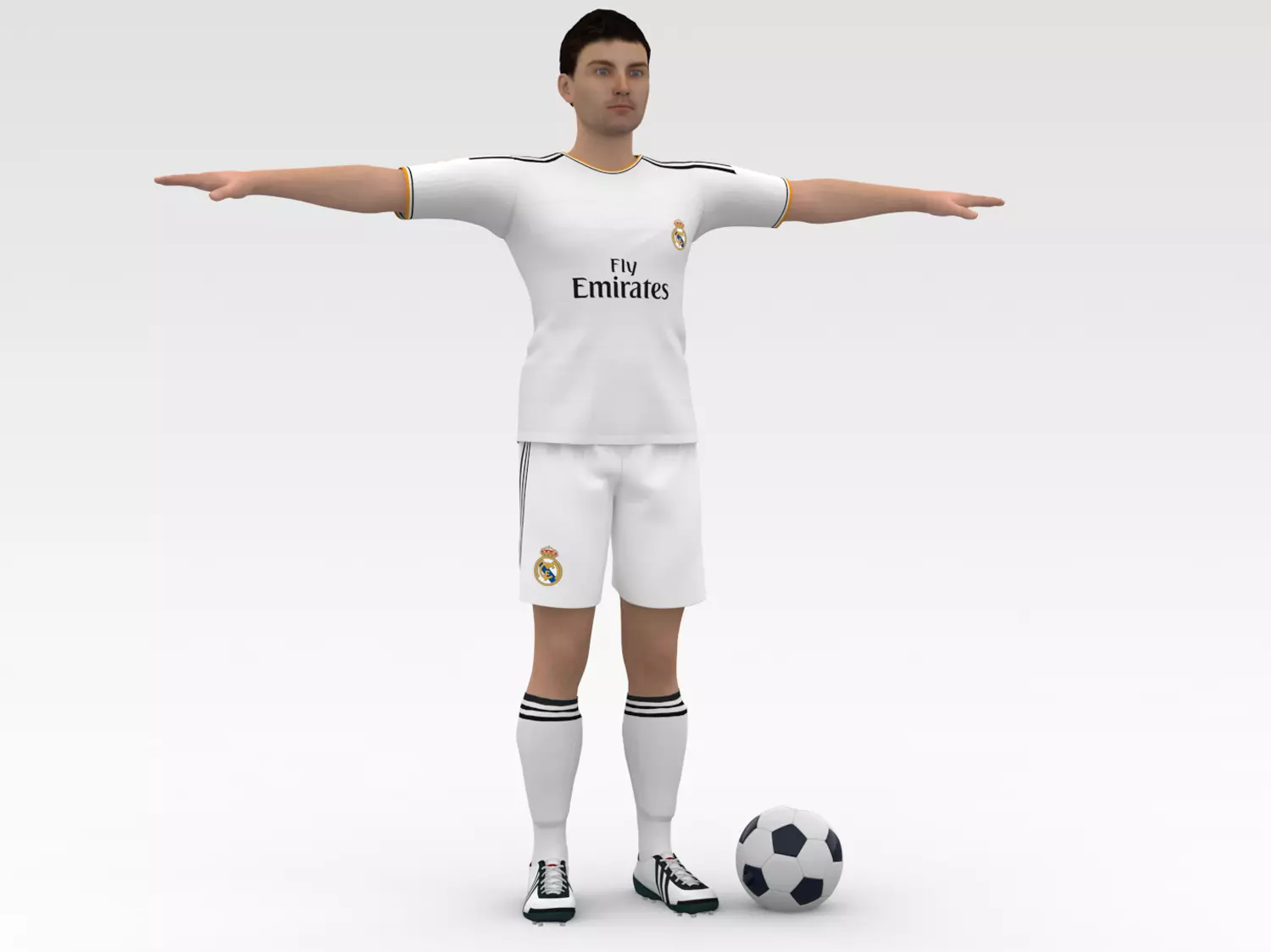 Soccer Player Real Madrid 3D model_0