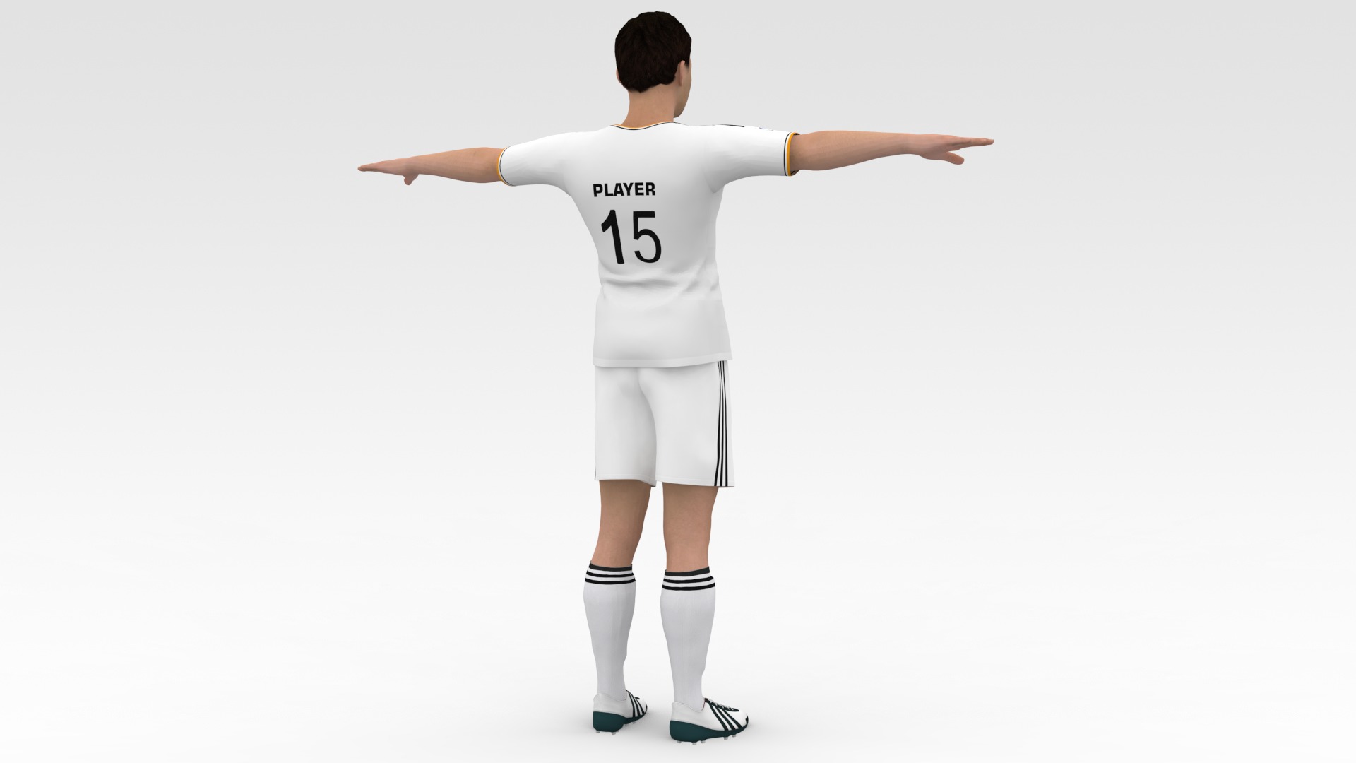 Soccer Player Real Madrid 3D model_4