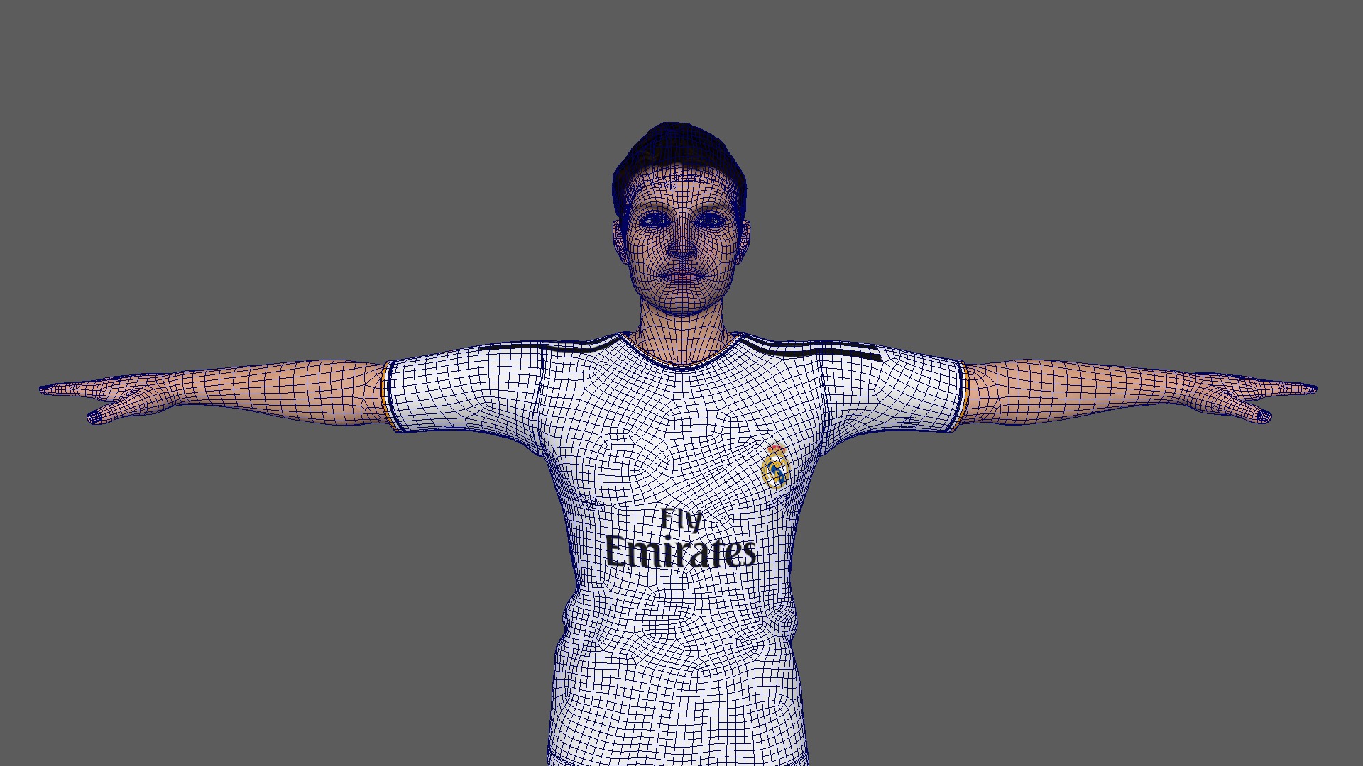 Soccer Player Real Madrid 3D model_7