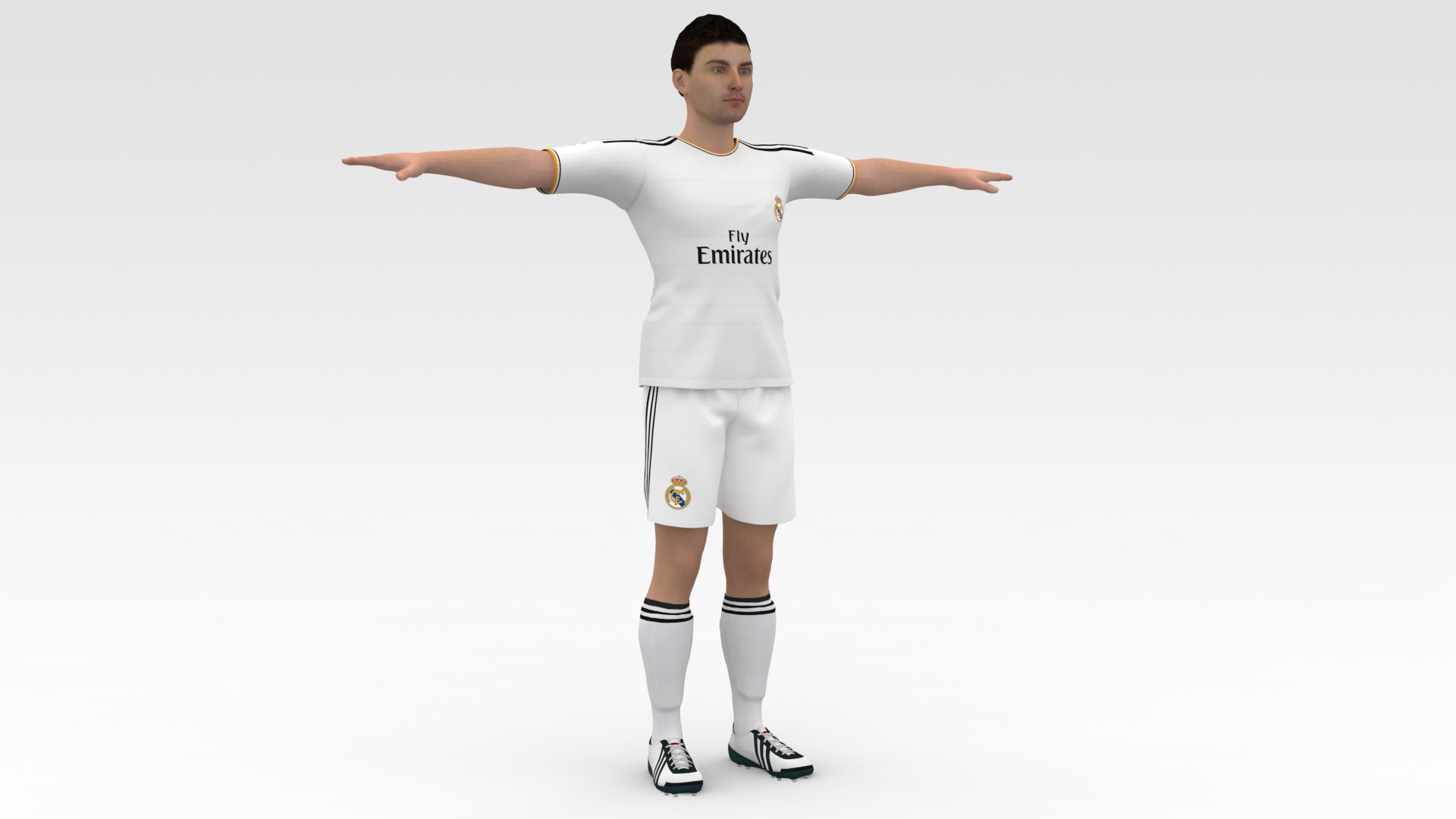 Soccer Player Real Madrid 3D model_5