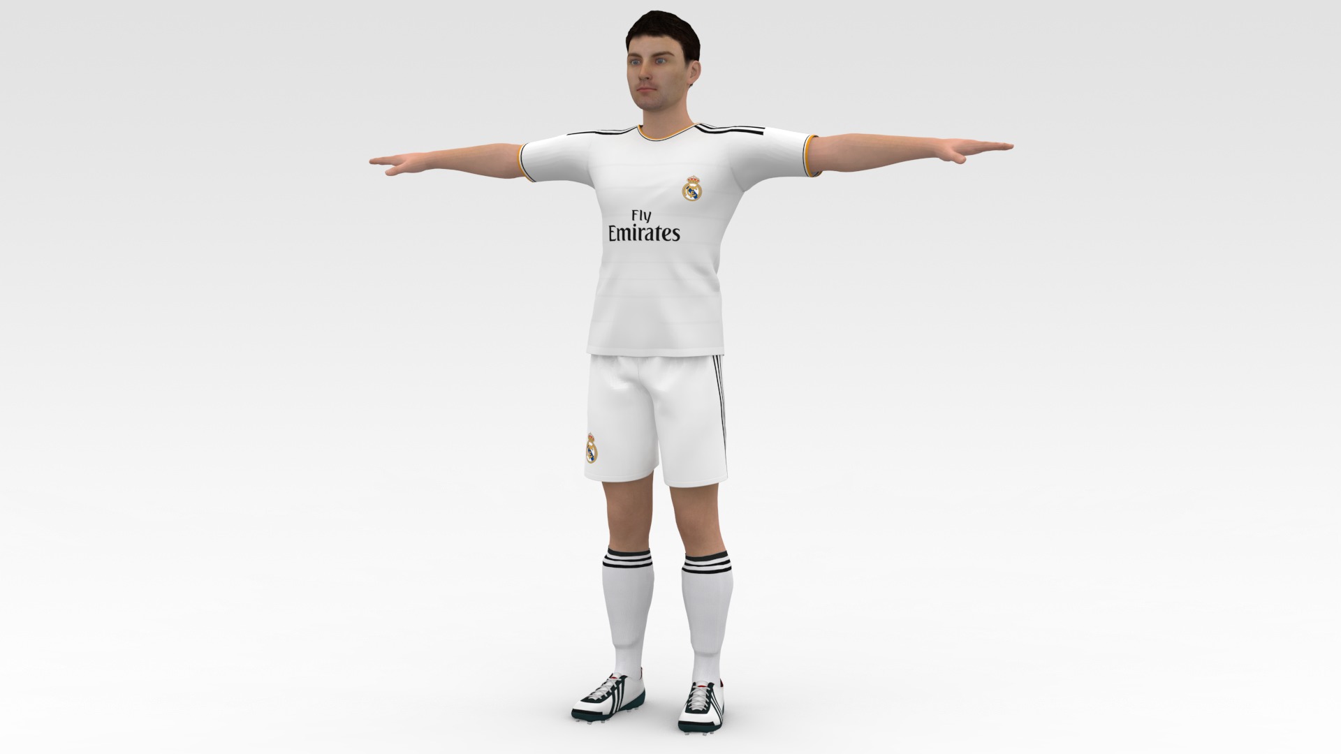 Soccer Player Real Madrid 3D model_2