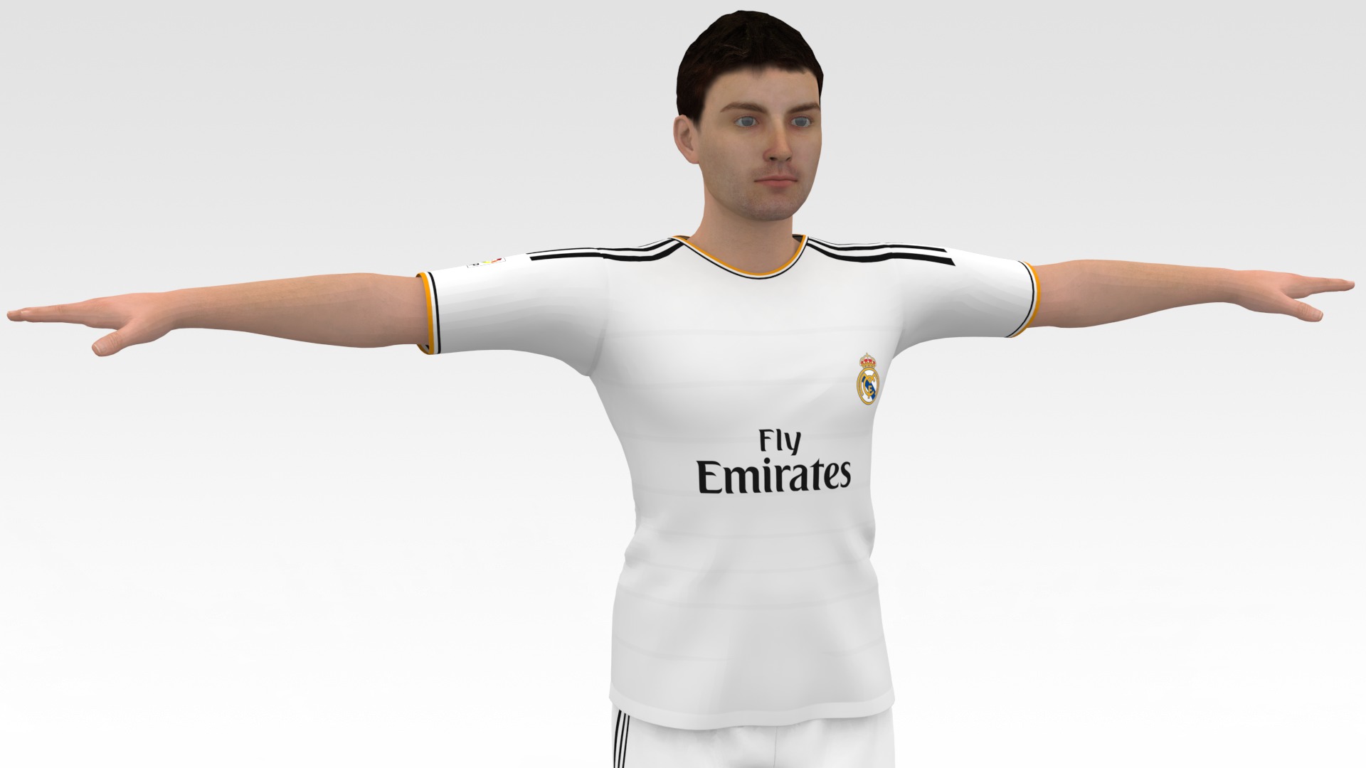 Soccer Player Real Madrid 3D model_1