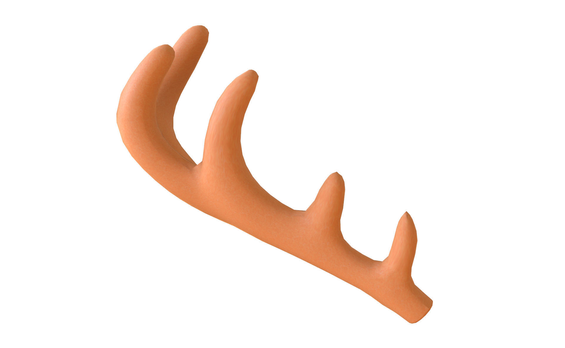 Wildlife Deer Antler Low-poly 3D model_5