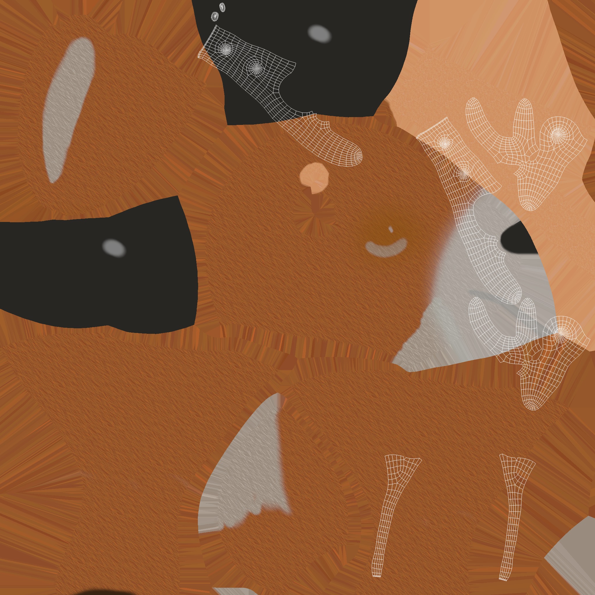 Wildlife Deer Antler Low-poly 3D model_7