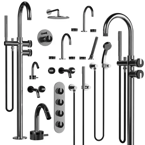 Graff faucets Low-poly 3D model