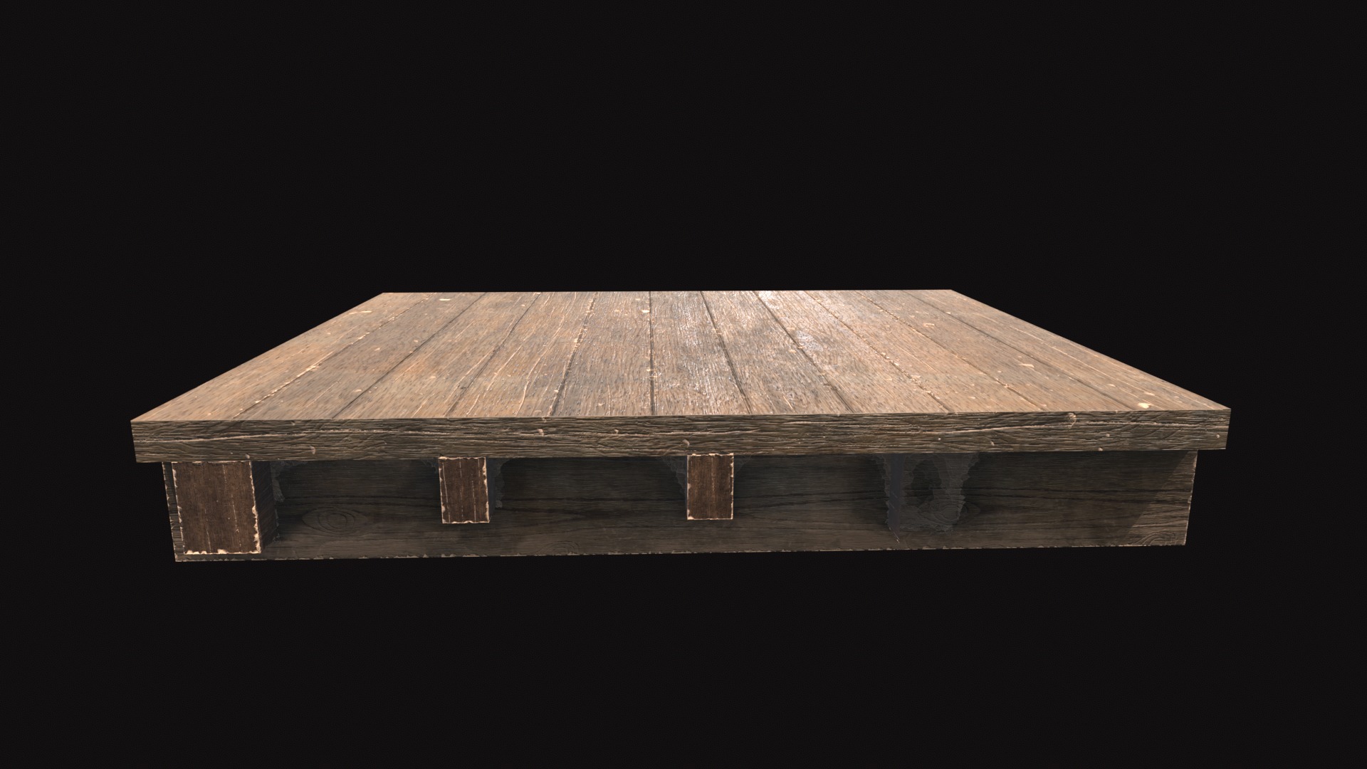 Medieval Floor V02 Low-poly 3D model_6