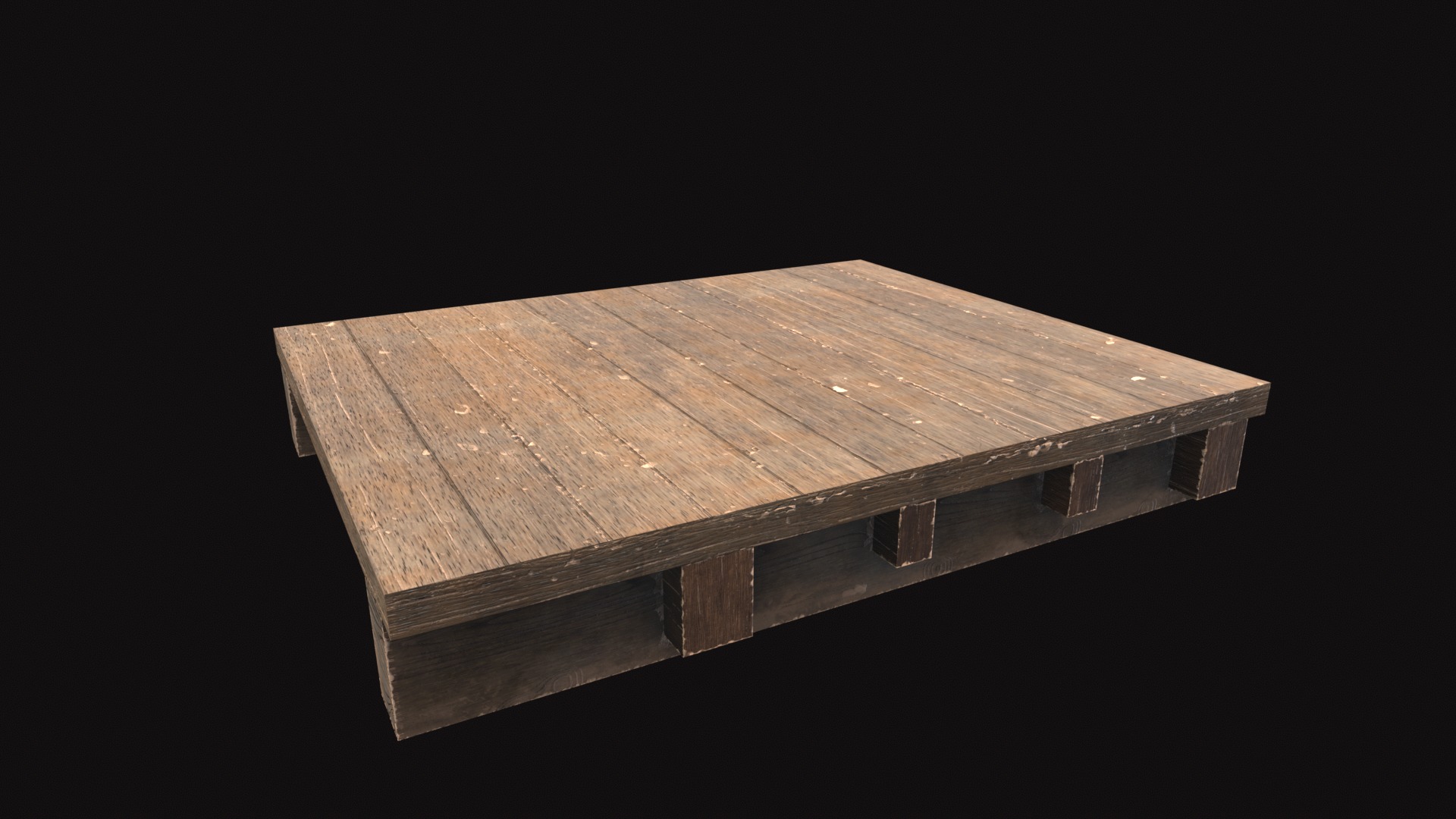 Medieval Floor V02 Low-poly 3D model_2