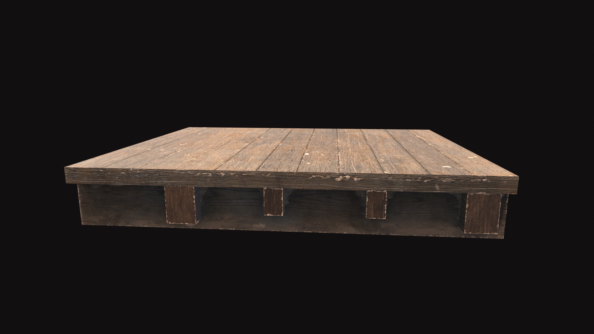 Medieval Floor V02 Low-poly 3D model_5