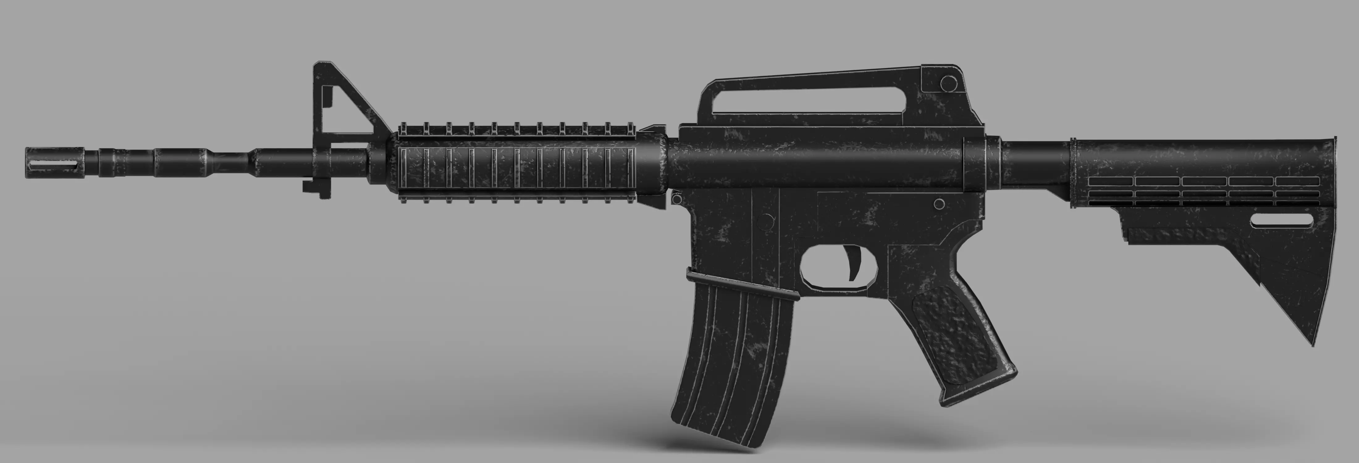 M4A RIFFLE Free low-poly 3D model