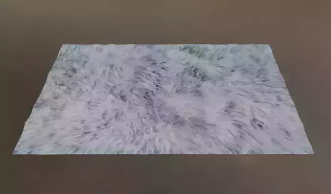 carpet rug furry model 3D model