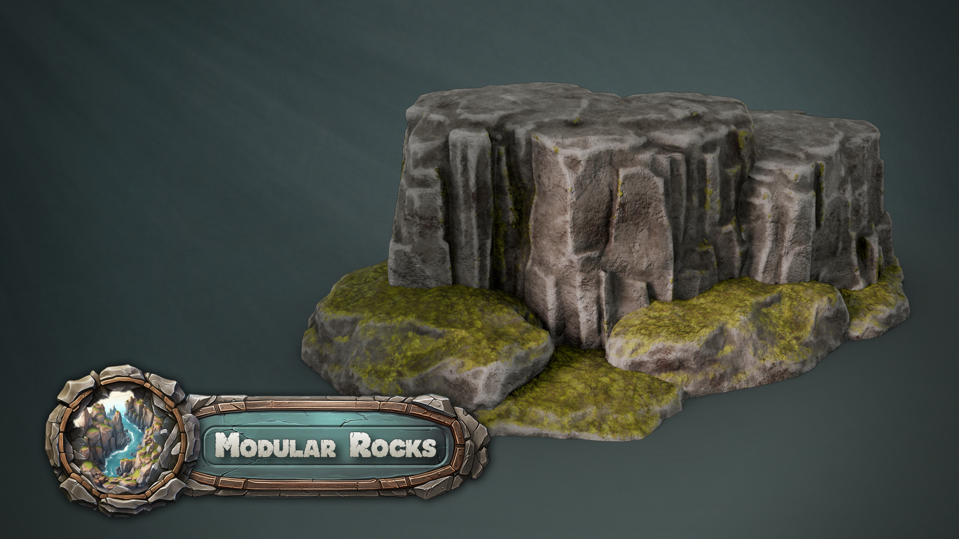 3DT Stylized Rocks and Cliffs Pack  Game Design  3D Asset Pack 3D model_3