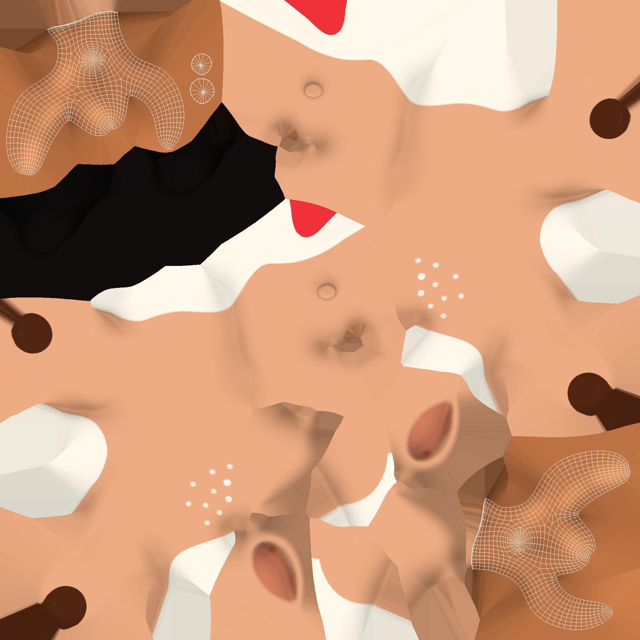 Wildlife Deer Antler 01 Low-poly 3D model_5