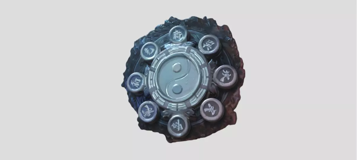 Bagua diagram by Tripo Free low-poly 3D model